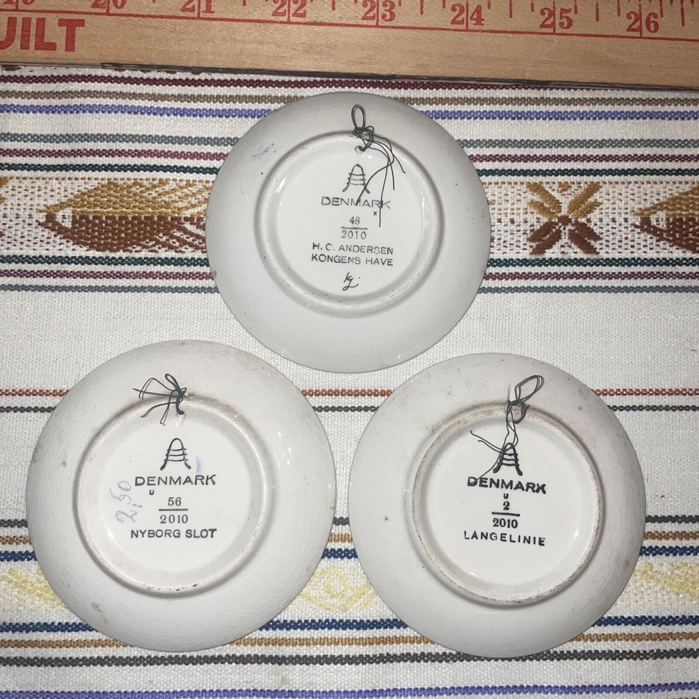Ceramic Mini Plates Denmark Each Plate Is Numbered And Titled - Picture 2 of 5